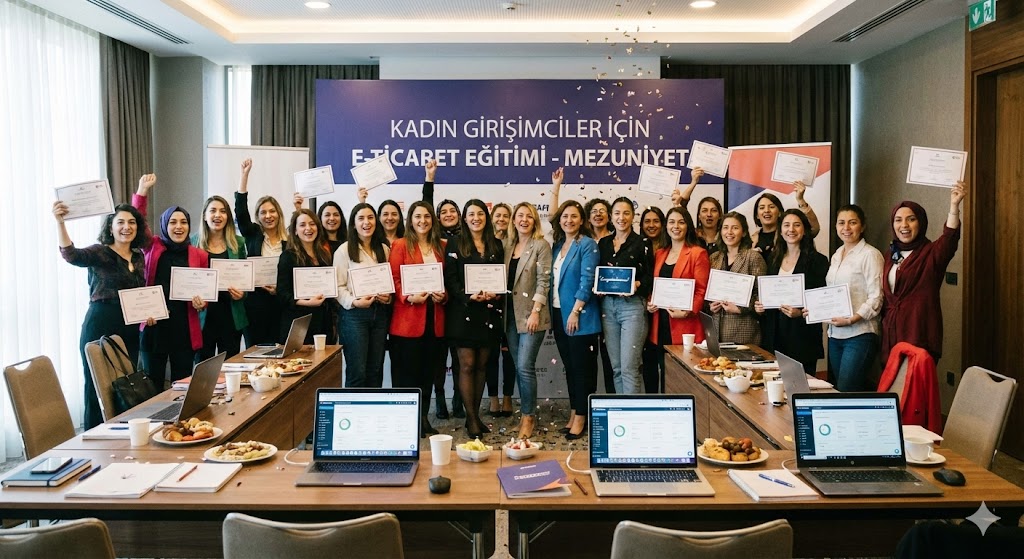 Kadın Girişimciler İçin E-Ticaret Eğitimi Sona Erdi