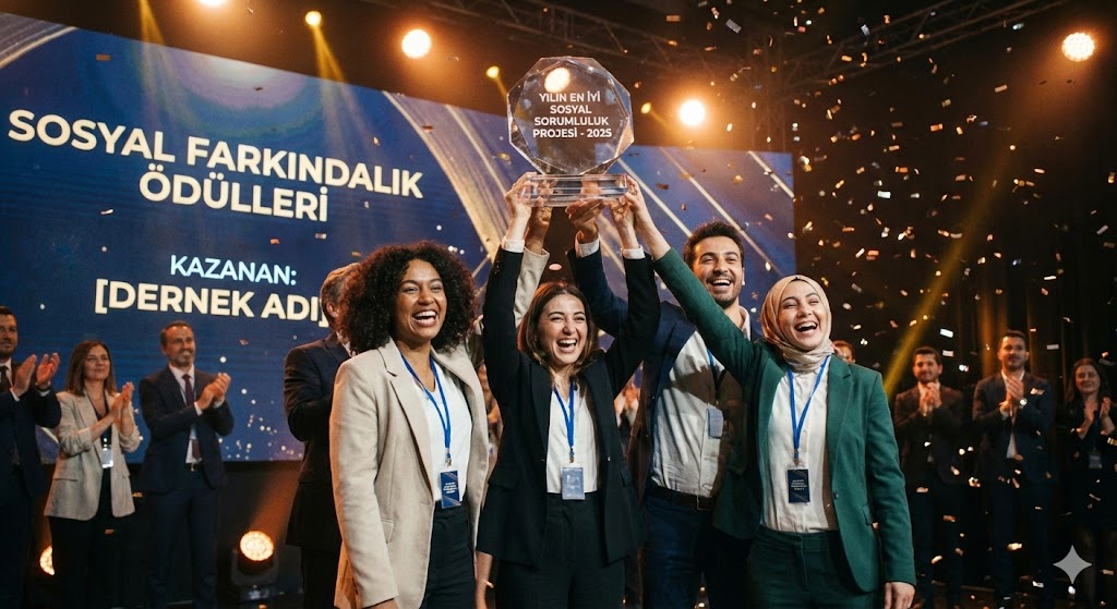Derneğimize "Yılın En İyi Sosyal Sorumluluk Projesi" Ödülü